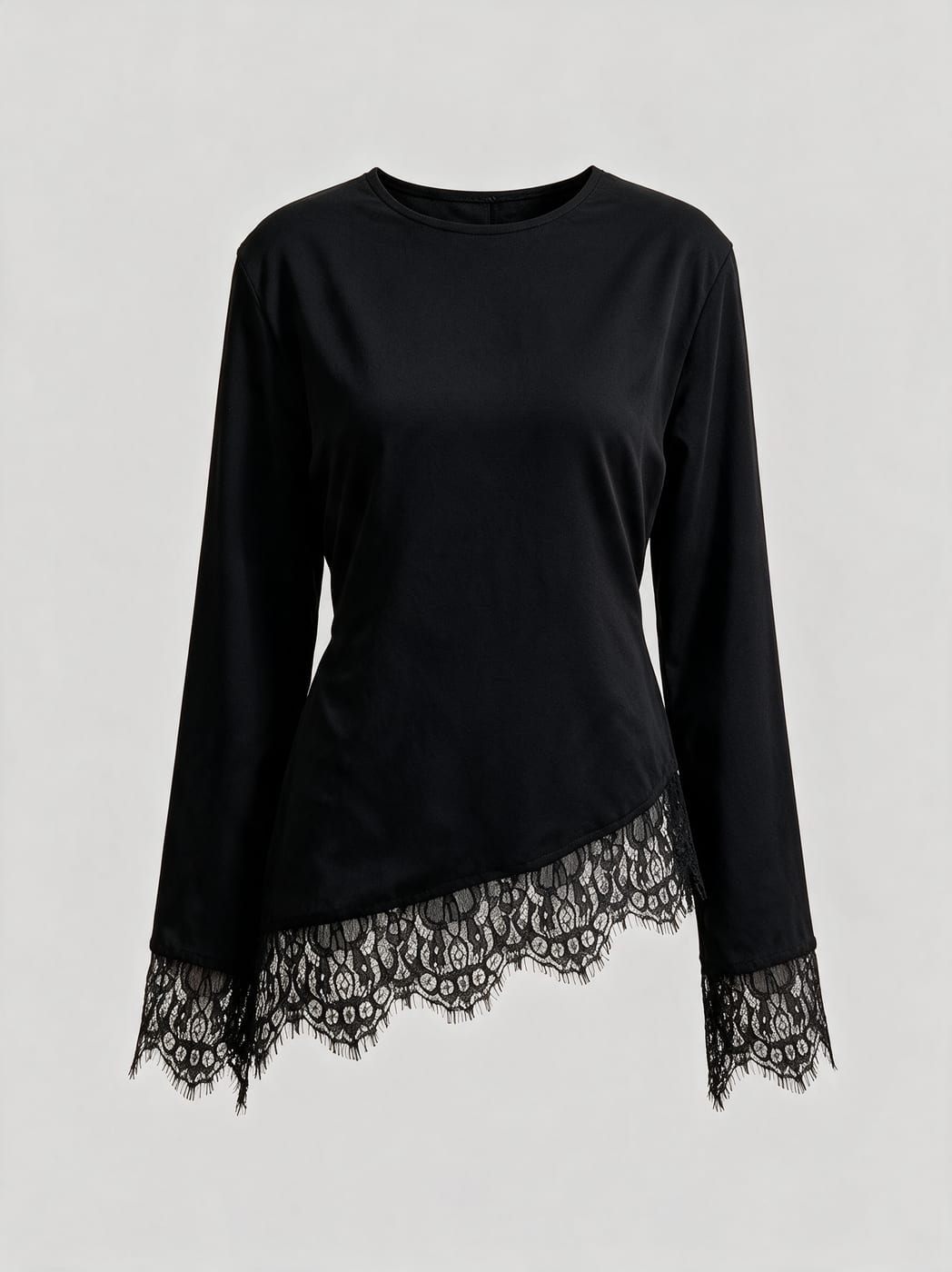 Lace Hem — Black