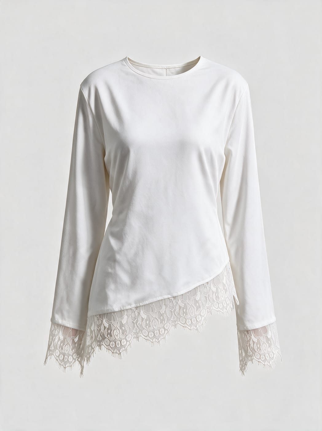 Lace Hem — White