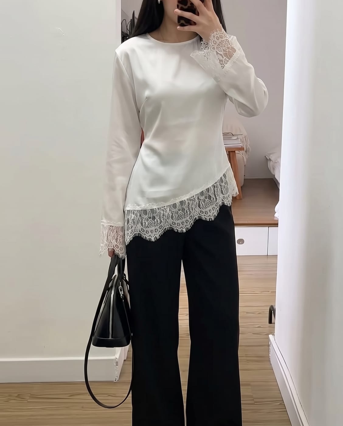 Lace Hem — White