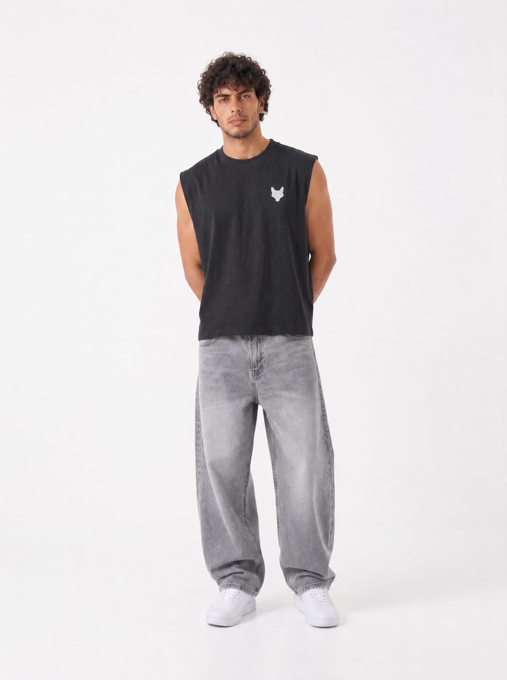 REGO Muscle Tank — Washed Black