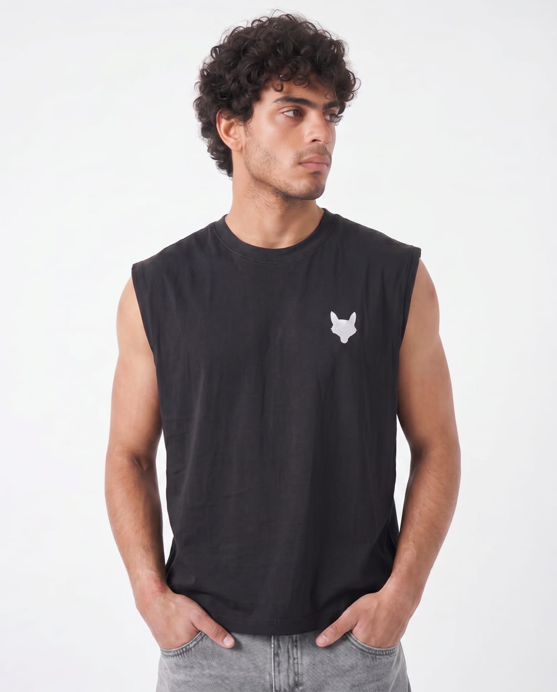 REGO Muscle Tank — Washed Black 3