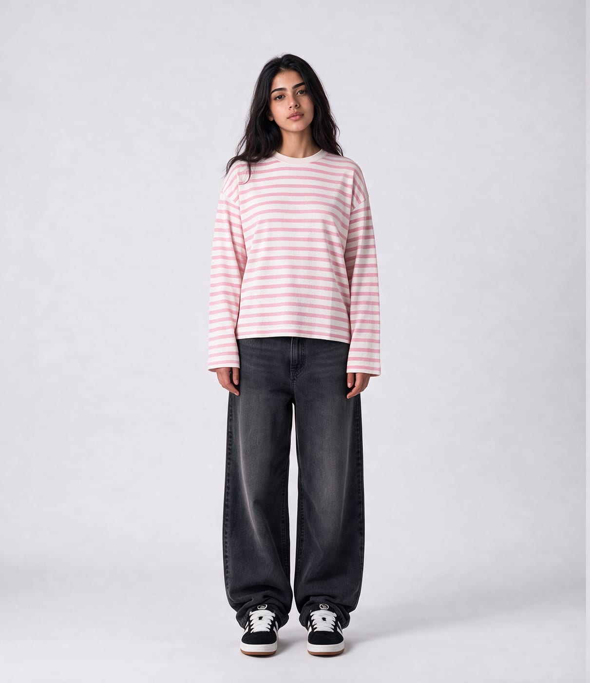 Striped Long Sleeve — Pink