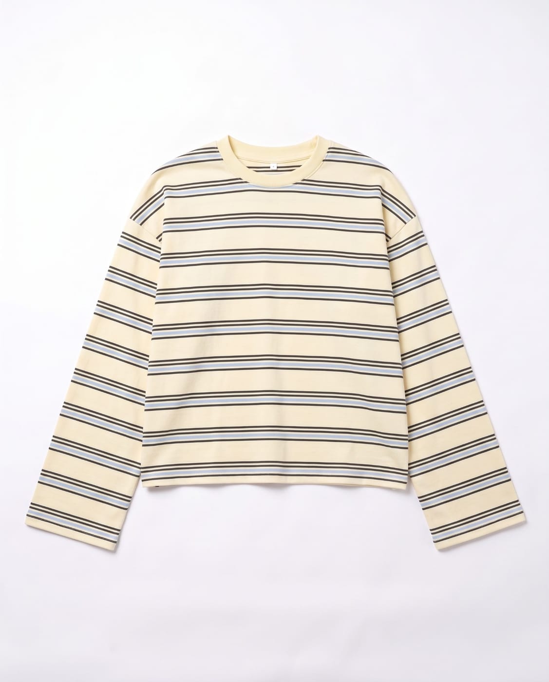 Striped Long Sleeve — Cream 4